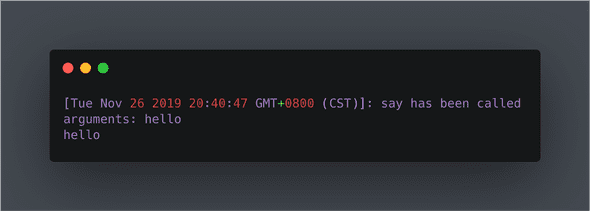 log output